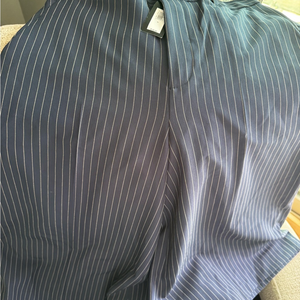 Banana Republic Navy Pinstripe Women Shorts
